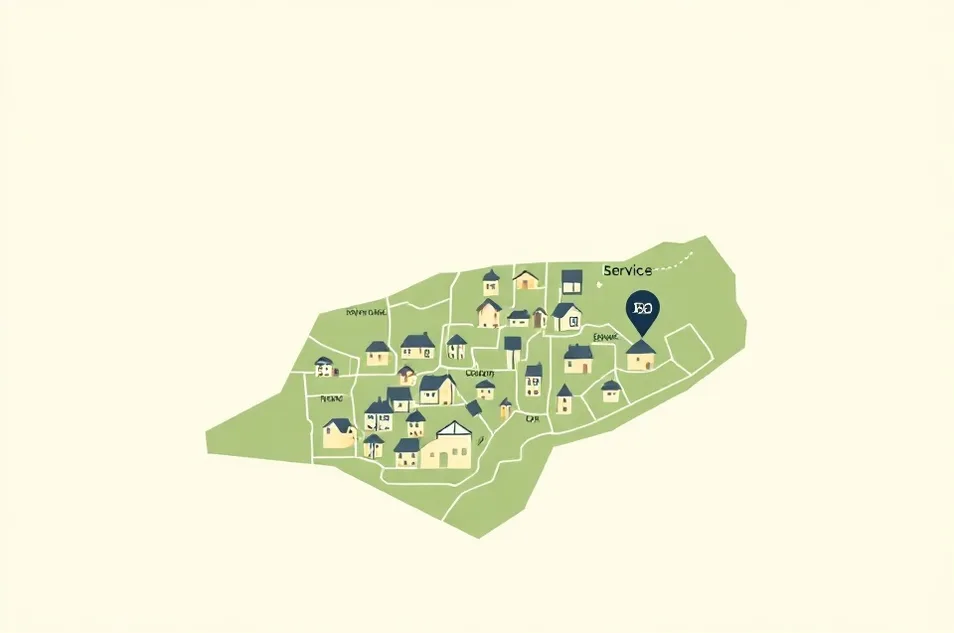 Carte du secteur d'intervention autour de Montrevault-sur-Èvre (49110)